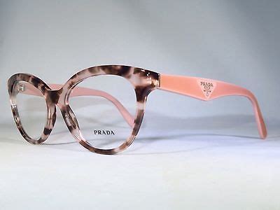 prada pink tortoise eyeglass frames.